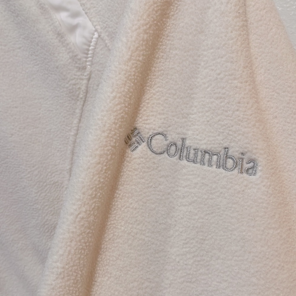 Small Columbia Full-Zip Fleece Jacket w/ Hood - Picture 6 of 8